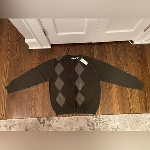 NWT Men’s Alex Cannon Long Sleeve Argyle Sweater